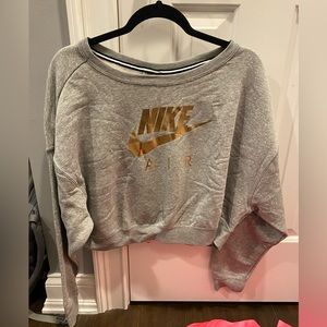 Nike Air Rally Crew Womens Large Sweatshirt Zip in back